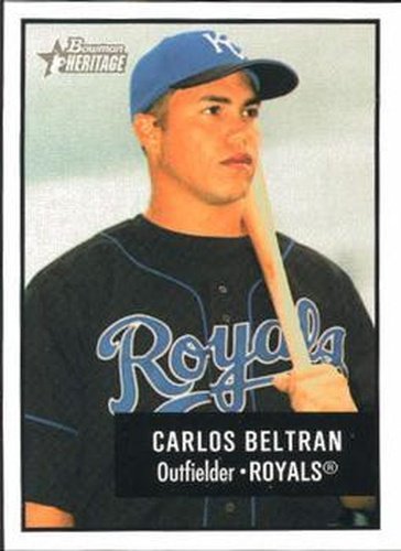 #52 Carlos Beltran - Kansas City Royals - 2003 Bowman Heritage Baseball