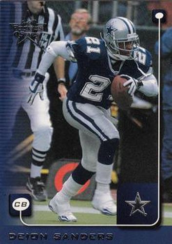 #52 Deion Sanders - Dallas Cowboys - 1999 Leaf Rookies & Stars Football