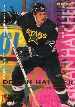 #52 Derian Hatcher - Dallas Stars - 1994-95 Fleer Hockey