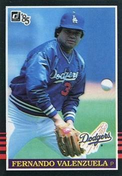 #52 Fernando Valenzuela - Los Angeles Dodgers - 1985 Donruss Baseball