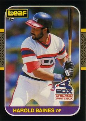 #52 Harold Baines - Chicago White Sox - 1987 Leaf Baseball