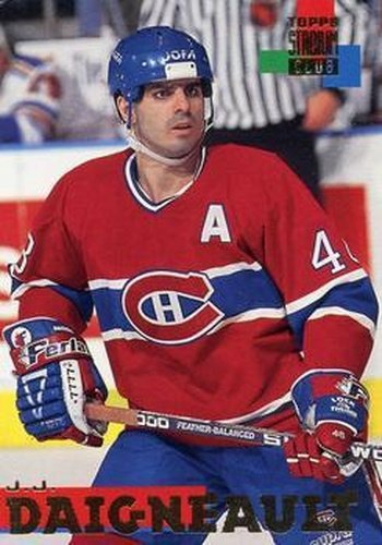 #52 J.J. Daigneault - Montreal Canadiens - 1994-95 Stadium Club Hockey