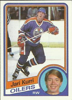 #52 Jari Kurri - Edmonton Oilers - 1984-85 Topps Hockey