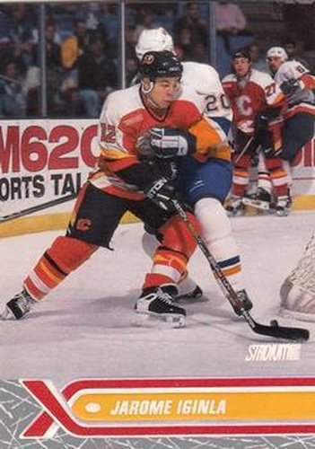 #52 Jarome Iginla - Calgary Flames - 2000-01 Stadium Club Hockey