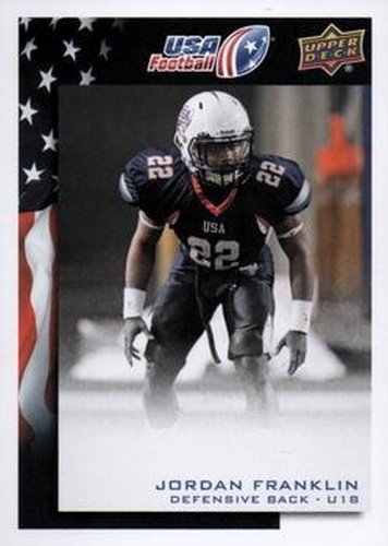 #52 Jordan Franklin - USA - 2014 Upper Deck USA Football