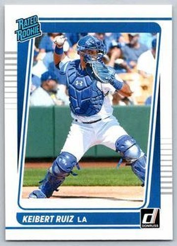 #52 Keibert Ruiz - Los Angeles Dodgers - 2021 Donruss Baseball