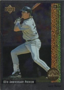 #52 Larry Walker - Colorado Rockies - 1998 Upper Deck - 10th Anniversary Preview Baseball