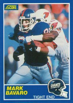 #52 Mark Bavaro - New York Giants - 1989 Score Football