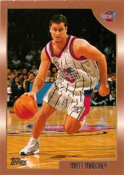 #52 Matt Maloney - Houston Rockets - 1998-99 Topps Basketball