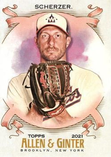 #52 Max Scherzer - Washington Nationals - 2021 Topps Allen & Ginter Baseball