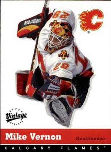 #52 Mike Vernon - Calgary Flames - 2000-01 Upper Deck Vintage Hockey