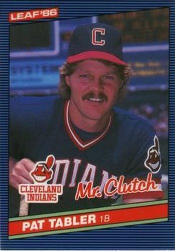 #52 Pat Tabler - Cleveland Indians - 1986 Leaf Baseball