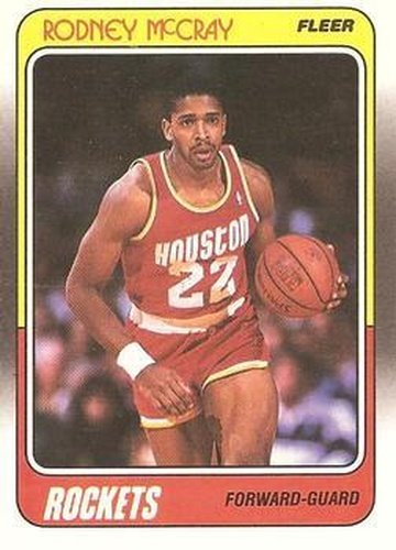 #52 Rodney McCray - Houston Rockets - 1988-89 Fleer Basketball