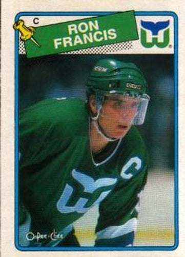 #52 Ron Francis - Hartford Whalers - 1988-89 O-Pee-Chee Hockey