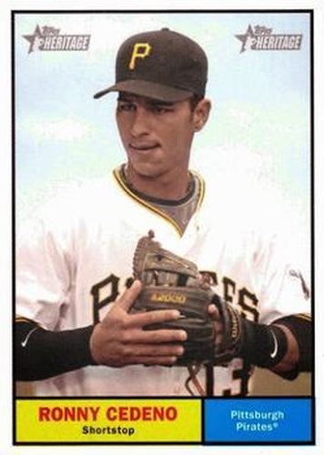 #52 Ronny Cedeno - Pittsburgh Pirates - 2010 Topps Heritage Baseball