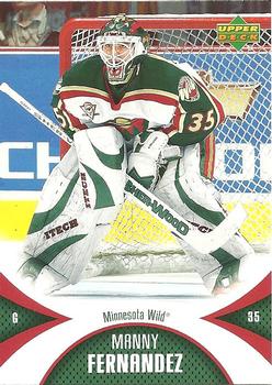 #52 Manny Fernandez - Minnesota Wild - 2006-07 Upper Deck Mini Jersey Hockey