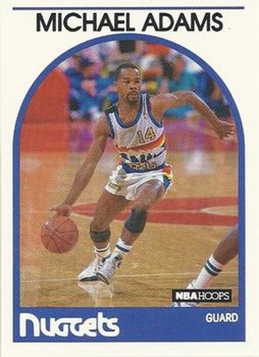 #52 Michael Adams - Denver Nuggets - 1989-90 Hoops Basketball