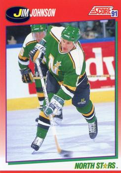 #52 Jim Johnson - Minnesota North Stars - 1991-92 Score Canadian Hockey