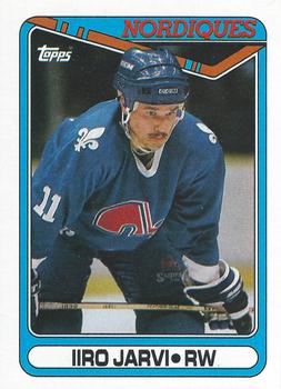 #52 Iiro Jarvi - Quebec Nordiques - 1990-91 Topps Hockey