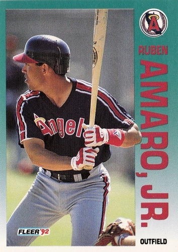 #52 Ruben Amaro Jr. - California Angels - 1992 Fleer Baseball