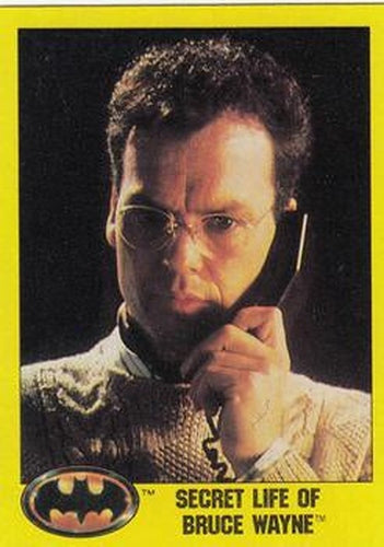 #252 Secret life of Bruce Wayne - 1989 Topps Batman