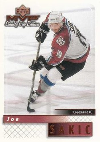 #52 Joe Sakic - Colorado Avalanche - 1999-00 Upper Deck MVP Stanley Cup Edition Hockey