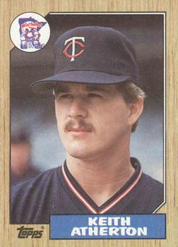 #52 Keith Atherton - Minnesota Twins - 1987 Topps Baseball