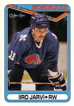 #52 Iiro Jarvi - Quebec Nordiques - 1990-91 O-Pee-Chee Hockey