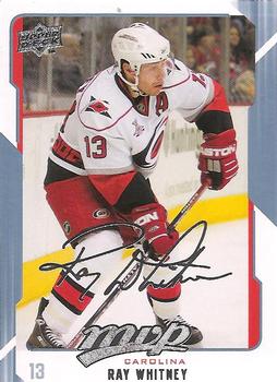 #52 Ray Whitney - Carolina Hurricanes - 2008-09 Upper Deck MVP Hockey