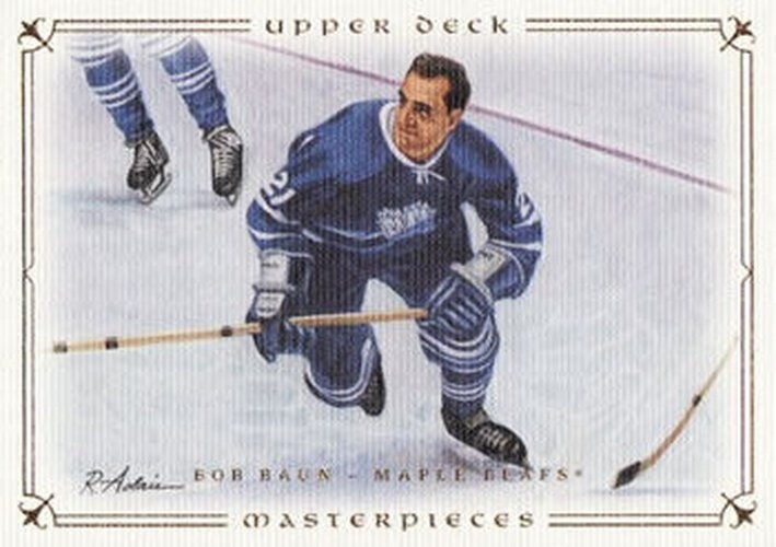 #52 Bob Baun - Toronto Maple Leafs - 2008-09 Upper Deck Masterpieces Hockey