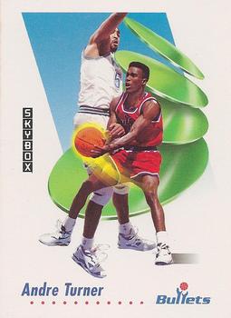 #652 Andre Turner - Washington Bullets - 1991-92 SkyBox Basketball