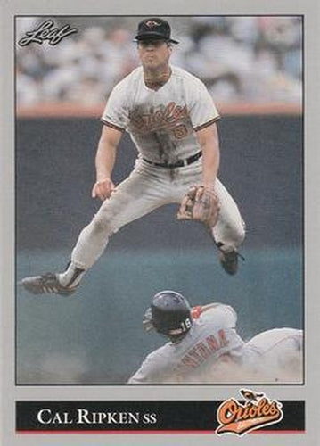 #52 Cal Ripken - Baltimore Orioles - 1992 Leaf Baseball