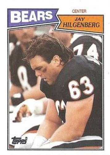 #52 Jay Hilgenberg - Chicago Bears - 1987 Topps Football