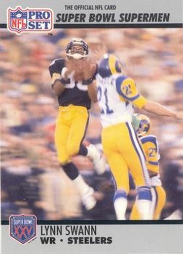 #52 Lynn Swann - Pittsburgh Steelers - 1990-91 Pro Set Super Bowl XXV Silver Anniversary Football