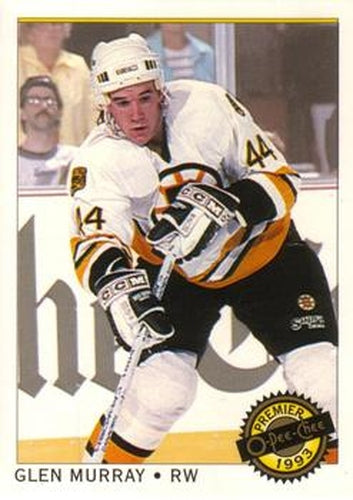 #52 Glen Murray - Boston Bruins - 1992-93 O-Pee-Chee Premier Hockey