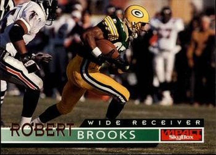 #52 Robert Brooks - Green Bay Packers - 1995 SkyBox Impact Football