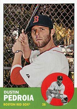 #52a Dustin Pedroia - Boston Red Sox - 2012 Topps Heritage Baseball