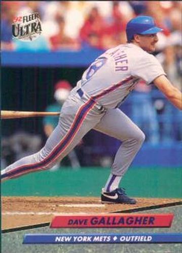 #530 Dave Gallagher - New York Mets - 1992 Ultra Baseball