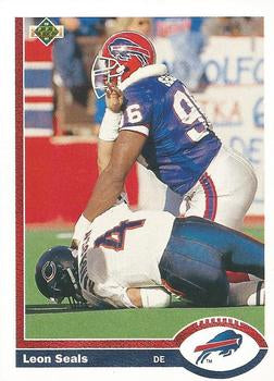 #530 Leon Seals - Buffalo Bills - 1991 Upper Deck Football
