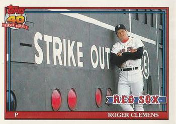 #530 Roger Clemens - Boston Red Sox - 1991 O-Pee-Chee Baseball