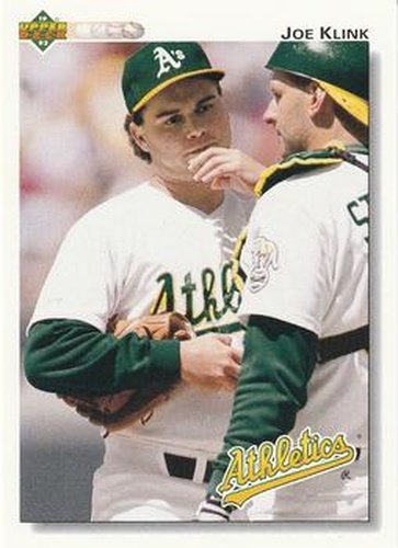 #530 Joe Klink - Oakland Athletics - 1992 Upper Deck Baseball