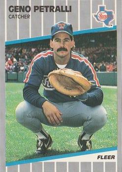 #530 Geno Petralli - Texas Rangers - 1989 Fleer Baseball