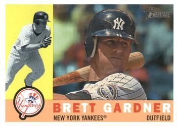 #530 Brett Gardner - New York Yankees - 2009 Topps Heritage Baseball