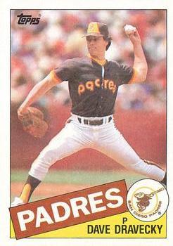 #530 Dave Dravecky - San Diego Padres - 1985 Topps Baseball