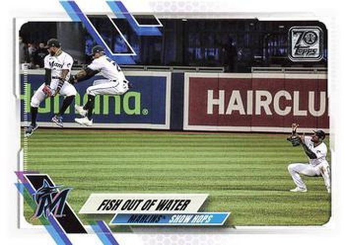 #530 Fish out of Water - Miami Marlins - 2021 Topps Baseball