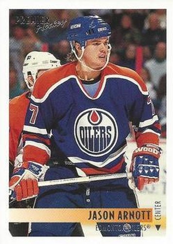 #530 Jason Arnott - Edmonton Oilers - 1994-95 Topps Premier Hockey