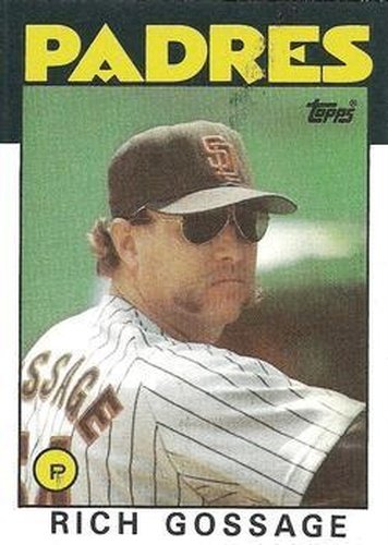 #530 Rich Gossage - San Diego Padres - 1986 Topps Baseball