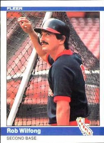 #530 Rob Wilfong - California Angels - 1984 Fleer Baseball