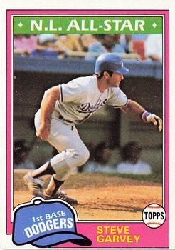 #530 Steve Garvey - Los Angeles Dodgers - 1981 Topps Baseball