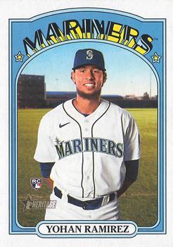 #530 Yohan Ramirez - Seattle Mariners - 2021 Topps Heritage Baseball